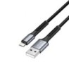 Cable USB 2.0 Lightning Vention H14BF- Lightning Macho - USB Macho- 10W- 480Mbps- 1m- Negro