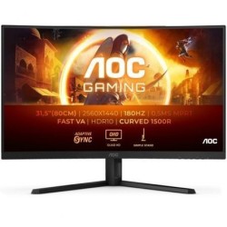 Monitor Gaming Curvo AOC CQ32G4VE 31.5'- QHD- 0.5ms- 180Hz- VA- Negro