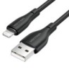 Cable USB 2.0 Lightning Vention H26BF- Lightning Macho - USB Macho- 10W- 480Mbps- 1m- Negro