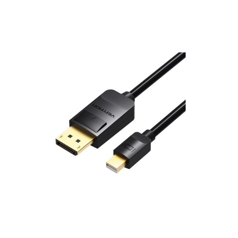 Cable Conversor Vention HAABG- Mini DisplayPort Macho - DisplayPort Macho- 1.5m- Negro
