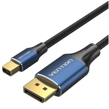 Cable Conversor DisplayPort 1.4 8K Vention HCFLH- DisplayPort Macho - Mini DisplayPort Macho- 2m- Negro y Azul