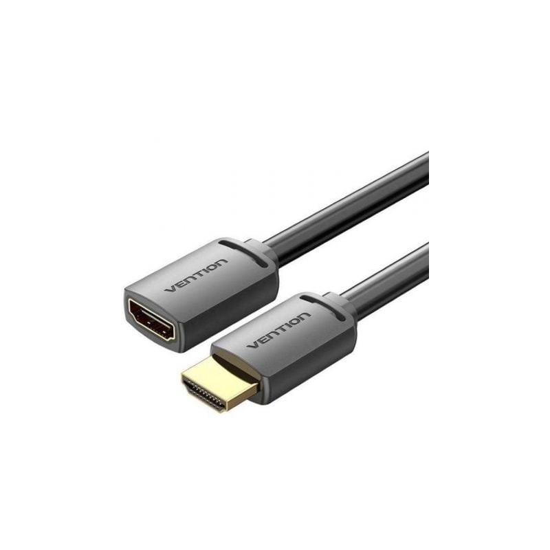 Cable Alargador HDMI 4K Vention AHCBG- HDMI Macho - HDMI Hembra- 1.5m- Negro