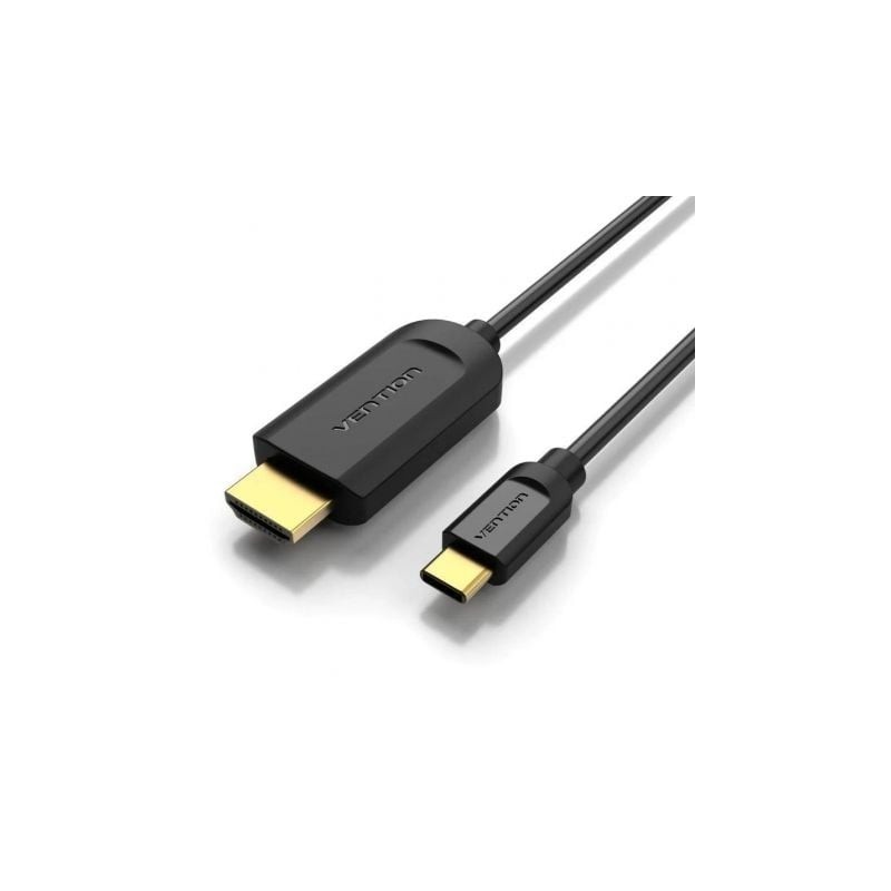 Cable Conversor HDMI 1.4 4K Vention CGUBF- USB Tipo-C Macho - HDMI Macho- 1m- Negro
