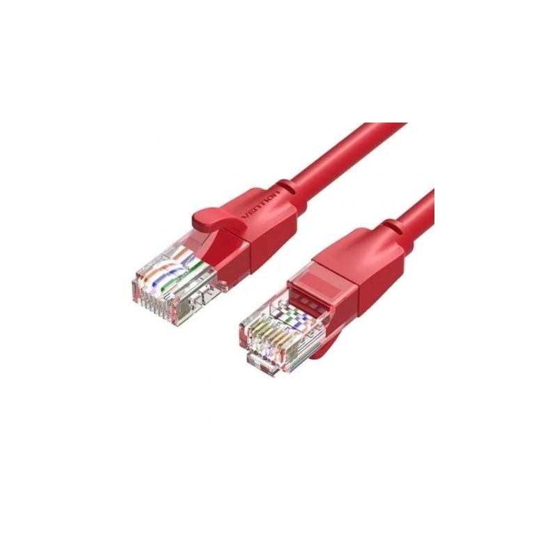 Cable de Red RJ45 UTP Vention IBERH Cat.6- 2m- Rojo