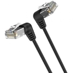 Cable de Red RJ45 UTP Vention IBOBF Cat.6A- 1m- Cabeza Rotatoria 360º- Negro
