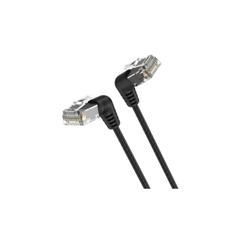 Cable de Red RJ45 UTP Vention IBOBF Cat.6A- 1m- Cabeza Rotatoria 360º- Negro