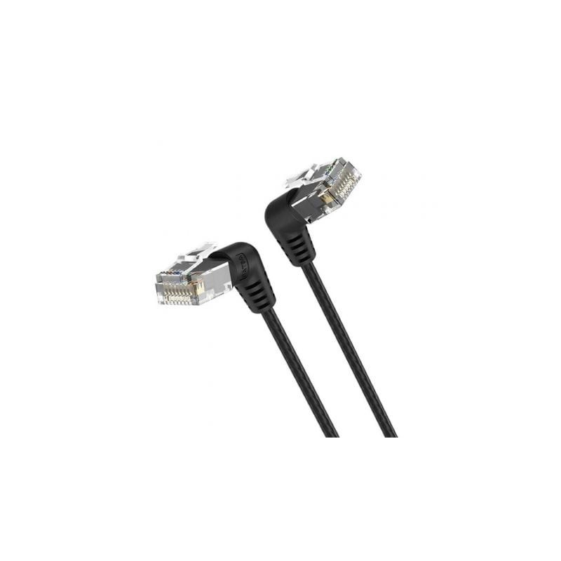 Cable de Red RJ45 UTP Vention IBOBG Cat.6A- 1.5m- Cabeza Rotatoria 360º- Negro