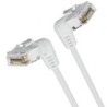 Cable de Red RJ45 UTP Vention IBOWD Cat.6A- 50cm- Cabeza Rotatoria 360º- Blanco