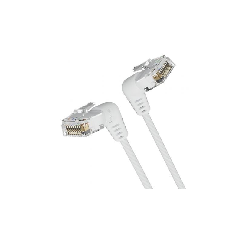 Cable de Red RJ45 UTP Vention IBOWG Cat.6A- 1.5m- Cabeza Rotatoria 360º- Blanco
