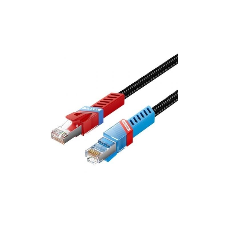 Cable de Red RJ45 SFTP Vention IKJBF Cat.8- Gaming- 1m- Negro