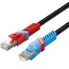 Cable de Red RJ45 SFTP Vention IKJBF Cat.8- Gaming- 1m- Negro