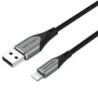 Cable USB 2.0 Lightning Vention LABHH- USB Macho - Lightning Macho- Hasta 12W- 480Mbps- 2m- Gris