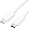 Cable USB 2.0 Tipo-C Lightning Vention LAKWF- USB Tipo-C Macho - Lightning Macho- Hasta 27W- 480Mbps- 1m- Blanco