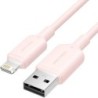Cable USB 2.0 Lightning Vention LAMPF- USB Macho - Lightning Macho- 480Mbps- 1m- Rosa