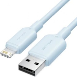 Cable USB 2.0 Lightning Vention LAMSH- USB Macho - Lightning Macho- 480Mbps- 2m- Azul