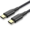 Cable USB 2.0 Tipo-C 3A Vention TAUBH- USB Tipo-C Macho - USB Tipo-C Macho- Hasta 60W- 480Mbps- 2m- Negro