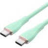 Cable USB 2.0 Tipo-C Vention TAWGG- USB Tipo-C Macho - USB Tipo-C Macho- Hasta 100W- 480Mbps- 1.5m- Verde