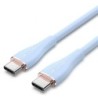 Cable USB 2.0 Tipo-C Vention TAWSF- USB Tipo-C Macho - USB Tipo-C Macho- Hasta 100W- 480Mbps- 1m- Azul