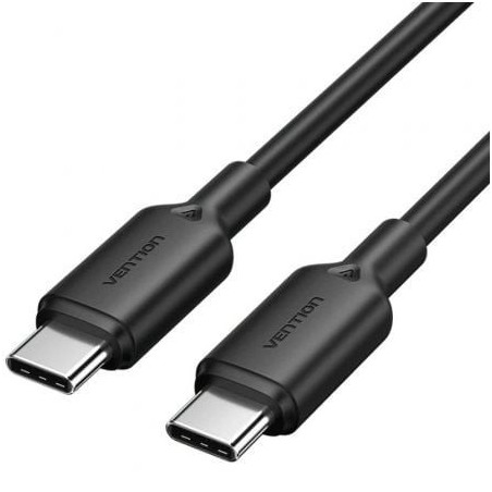 Cable USB 2.0 Tipo-C 3A Vention TRCBH- USB Tipo-C Macho - USB Tipo-C Macho- Hasta 60W- 480Mbps- 2m- Negro