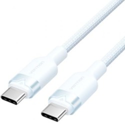 Cable USB 2.0 Tipo-C 3A Vention TRDSF- USB Tipo-C Macho - USB Tipo-C Macho- Hasta 60W- 480Mbps- 1m- Azul
