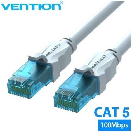 Cable de Red RJ45 UTP Vention VAP-A10-S3000 Cat.5e- 30m- Azul y Blanco