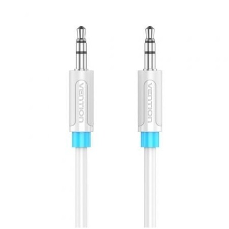Cable Estéreo Vention VAS-A65-W080- Jack 3.5 Macho - Jack 3.5 Macho- 80cm- Blanco