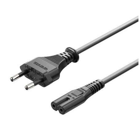 Cable Alimentación Forma 8 Vention ZCLBAC- CEE7-16 Macho - C7 Hembra- 1.8m