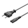 Cable Alimentación Forma 8 Vention ZCLBAC- CEE7-16 Macho - C7 Hembra- 1.8m
