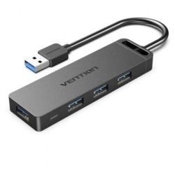 Hub USB 3.0 Vention CHLBD- 4xUSB- MicroUSB PD- 50cm