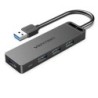 Hub USB 3.0 Vention CHLBD- 4xUSB- MicroUSB PD- 50cm