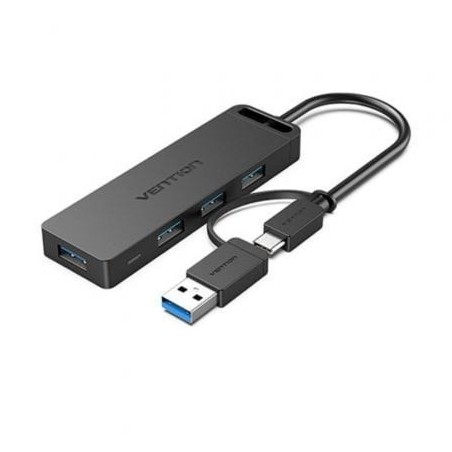 Hub USB 3.0 y Tipo-C Vention CHTBB- 4xUSB- USB Tipo-C PD