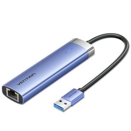 Hub USB 3.0 Vention TGFSB- 3xUSB- 1xRJ45- 1xUSB Tipo-C PD