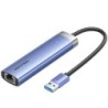 Hub USB 3.0 Vention TGFSB- 3xUSB- 1xRJ45- 1xUSB Tipo-C PD