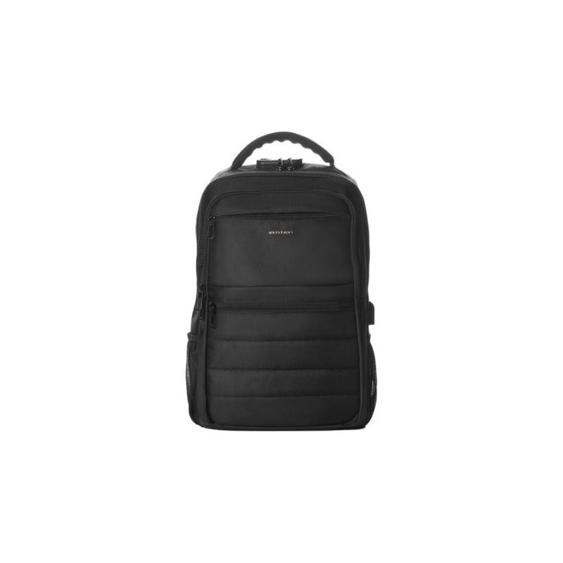 Mochila Vention KRKB0 para Portátiles hasta 17'- Impermeable- Puerto USB- Antirrobo- Negra