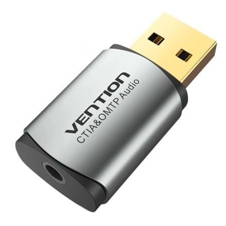 Tarjeta de Sonido Vention CDNH0- 2.1- Gris