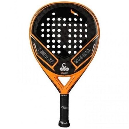 Pala de Pádel VIBOR-A Mortal Carbon 3.0- Naranja y Negra