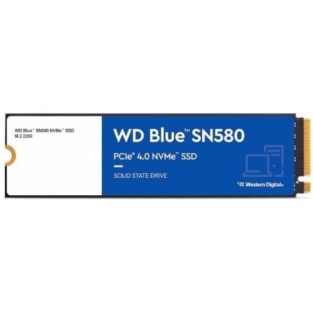 Disco SSD Western Digital WD Blue SN580 2TB- M.2 2280 PCIe- Full Capacity