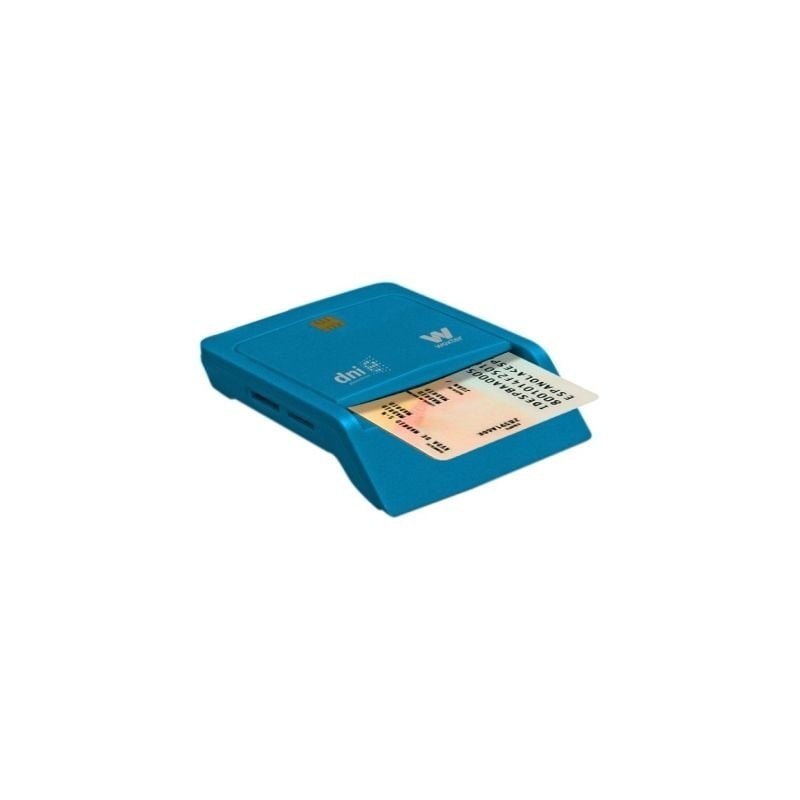 Lector de DNI y Tarjetas Woxter Combo PE26-146- Azul- USB 2.0