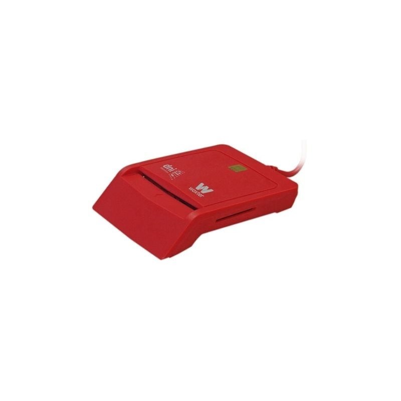 Lector de DNI y Tarjetas Woxter Combo PE26-148- Rojo- USB 2.0
