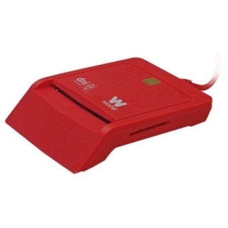Lector de DNI y Tarjetas Woxter Combo PE26-148- Rojo- USB 2.0