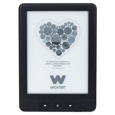 Libro Electrónico Ebook Woxter Scriba Paperlight TP- 6' tactil retroiluminado Tinta Electrónica- Negro