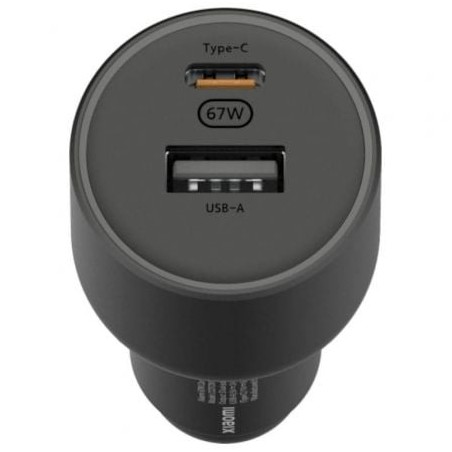 Cargador de Coche Xiaomi 67W USB-A Tipo-C- 1xUSB-A- 1xUSB Tipo-C- 2A- 6A