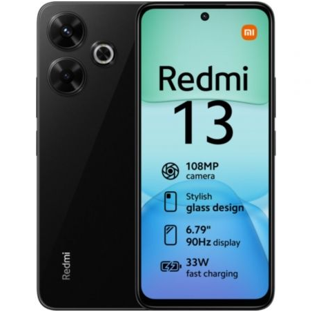 Smartphone Xiaomi Redmi 13 8GB- 256GB- 6.79'- Negro Medianoche