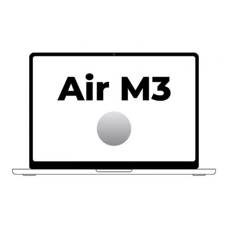 Apple Macbook Air 13,6'- M3 8-Core CPU- 24Gb- 512Gb SSD-  10-Core GPU- Plata