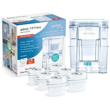 Depósito de Agua Filtrada Aqua Optima WD1001- 8.2L- Incluye 6 Filtros