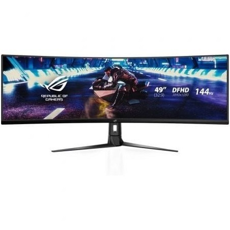 Monitor Gaming Ultrapanorámico Curvo Asus Rog Strix XG49VQ 49'- Dual UHD- 4ms- 144Hz- VA- Multimedia- Negro