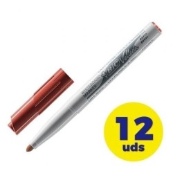 Caja de Rotuladores para Pizarra Bic Velleda 9581691- 2mm- 12 unidades- Rojos