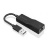 Adaptador USB 3.0 Aisens A106-0766- USB Macho - RJ45 Hembra- 15cm- Negro