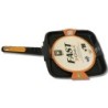 GRILL BRA FAST CLICK LISO 481428 - 28*28CM - FUNDICIÓN ALUMINIO - GRAN ANTIADHERENCIA - MANGO DESMONTABLE - APTA PARA LAVAVAJ