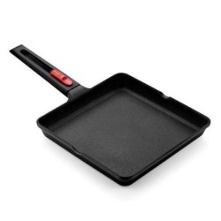 GRILL DESMONTABLE BRA INFINITY A421328 - 28*28CM - Ø BASE 21CM - ALTURA 6CM - ALUMINIO FUNDIDO - ANTIADHERENTE PREMIUM - APTO